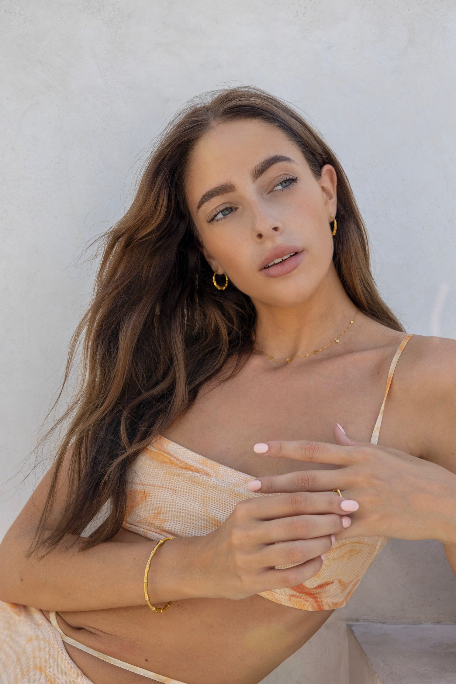 Bamboo Huggie Earrings - Kira Kiras