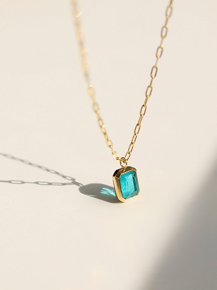 Charlotte Aquamarine Necklace - Kira Kiras