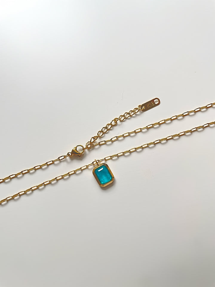 Charlotte Aquamarine Necklace - Kira Kiras