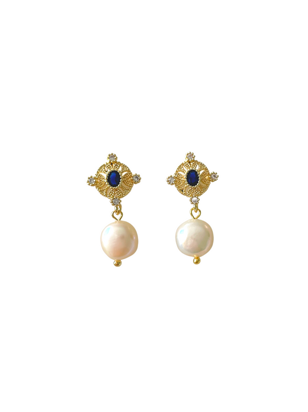 Priya Pearl Earrings